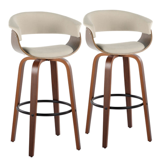 Majestic Office Furniture Mod 30" Fixed-Height Barstool - Set of 2