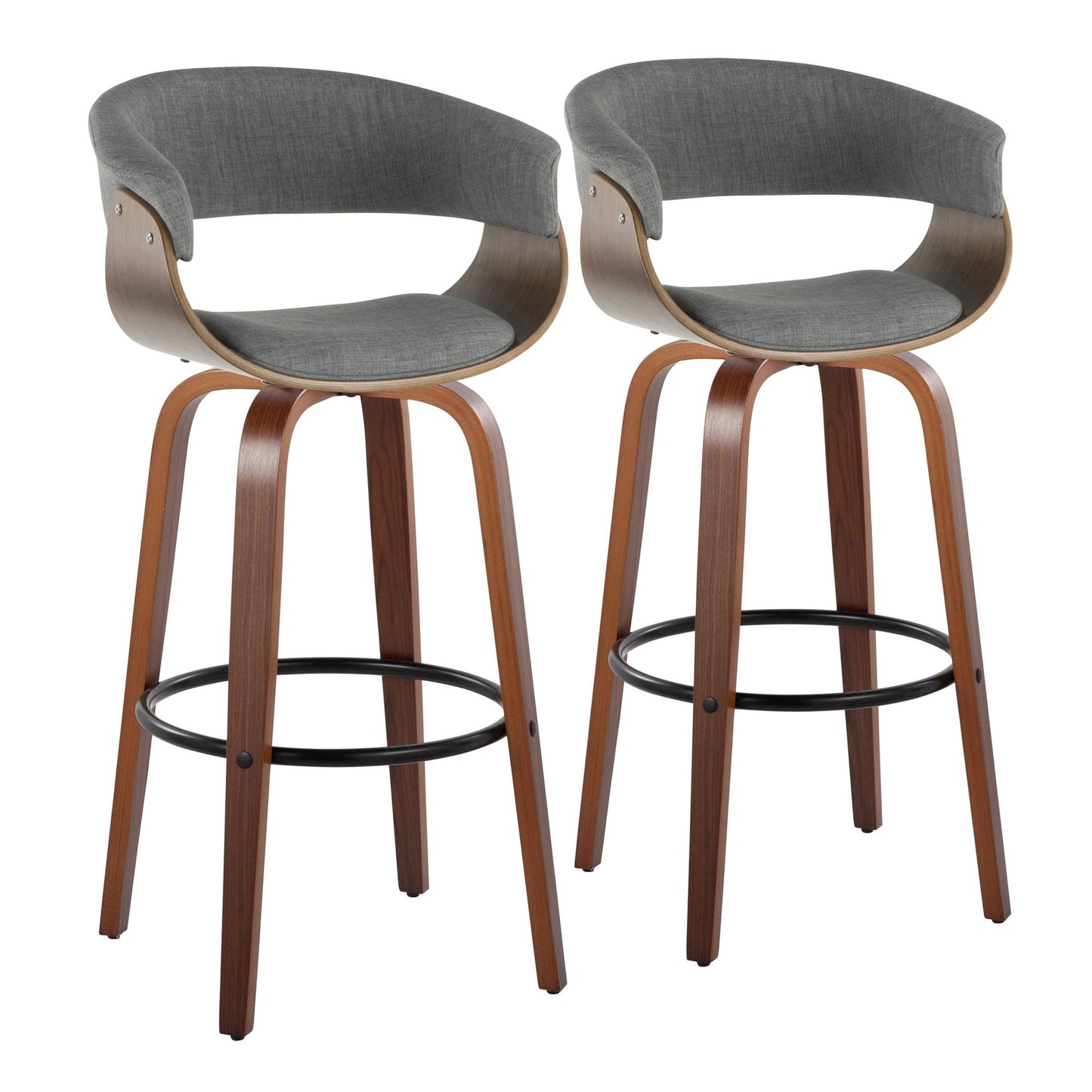 Majestic Office Furniture Mod 30" Fixed-Height Barstool - Set of 2
