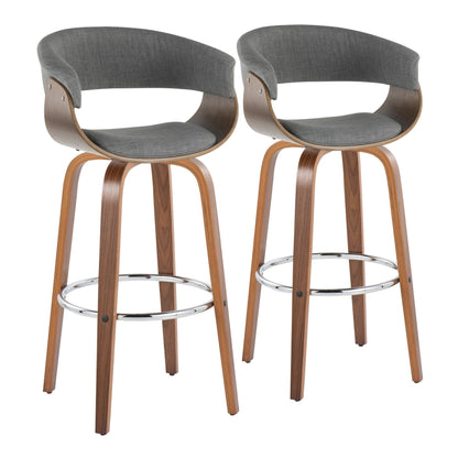 Majestic Office Furniture Mod 30" Fixed-Height Barstool - Set of 2