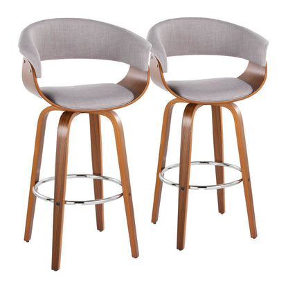Majestic Office Furniture Mod 30" Fixed-Height Barstool - Set of 2