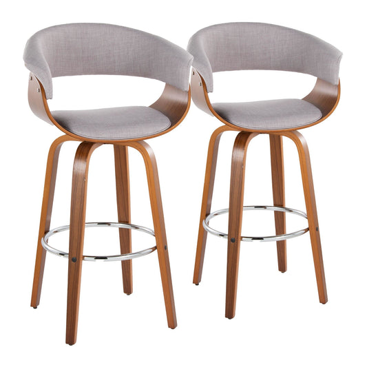 Majestic Office Furniture Mod 30" Fixed-Height Barstool - Set of 2