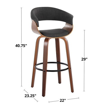 Majestic Office Furniture Mod 30" Fixed-Height Barstool - Set of 2