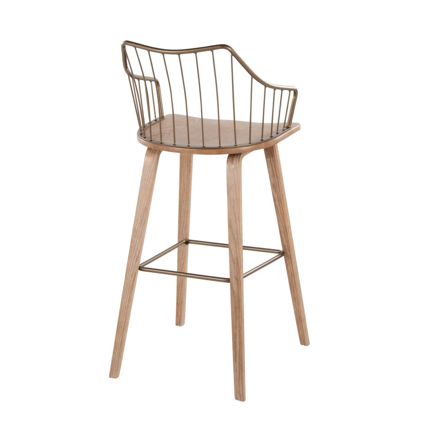 Majestic Office Furniture 30" Fixed-Height Barstool
