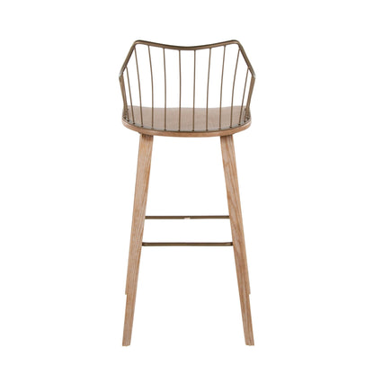 Majestic Office Furniture 30" Fixed-Height Barstool