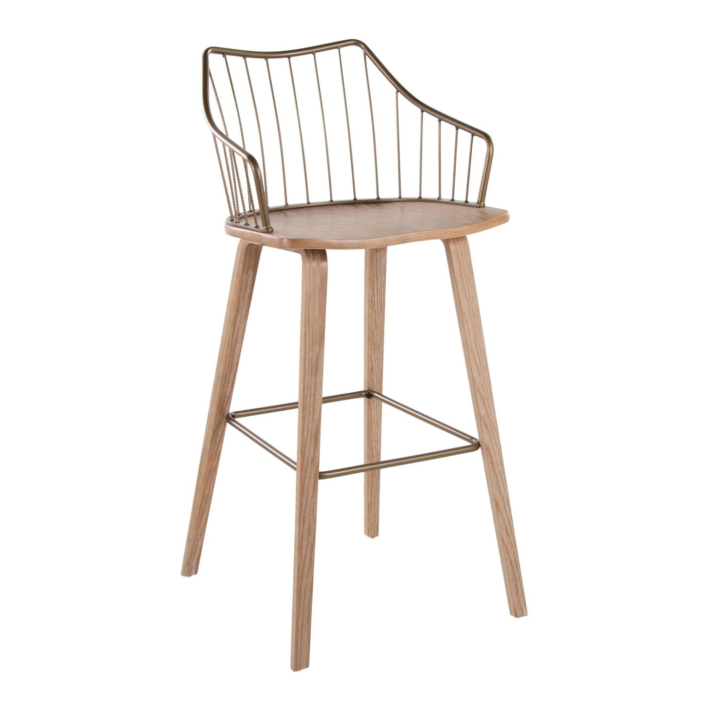 Majestic Office Furniture 30" Fixed-Height Barstool