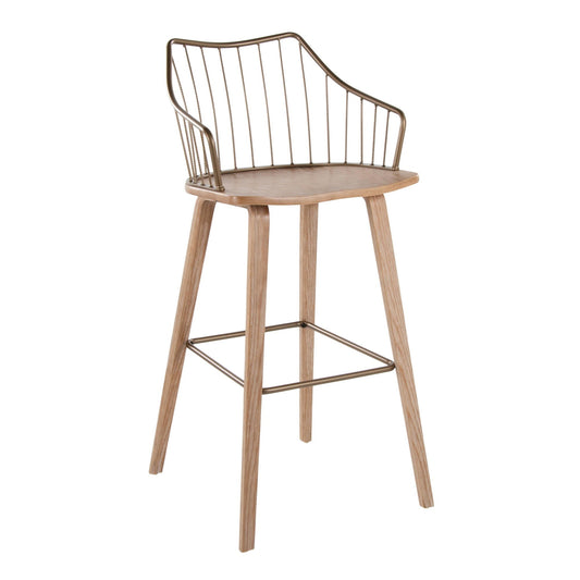 Majestic Office Furniture 30" Fixed-Height Barstool