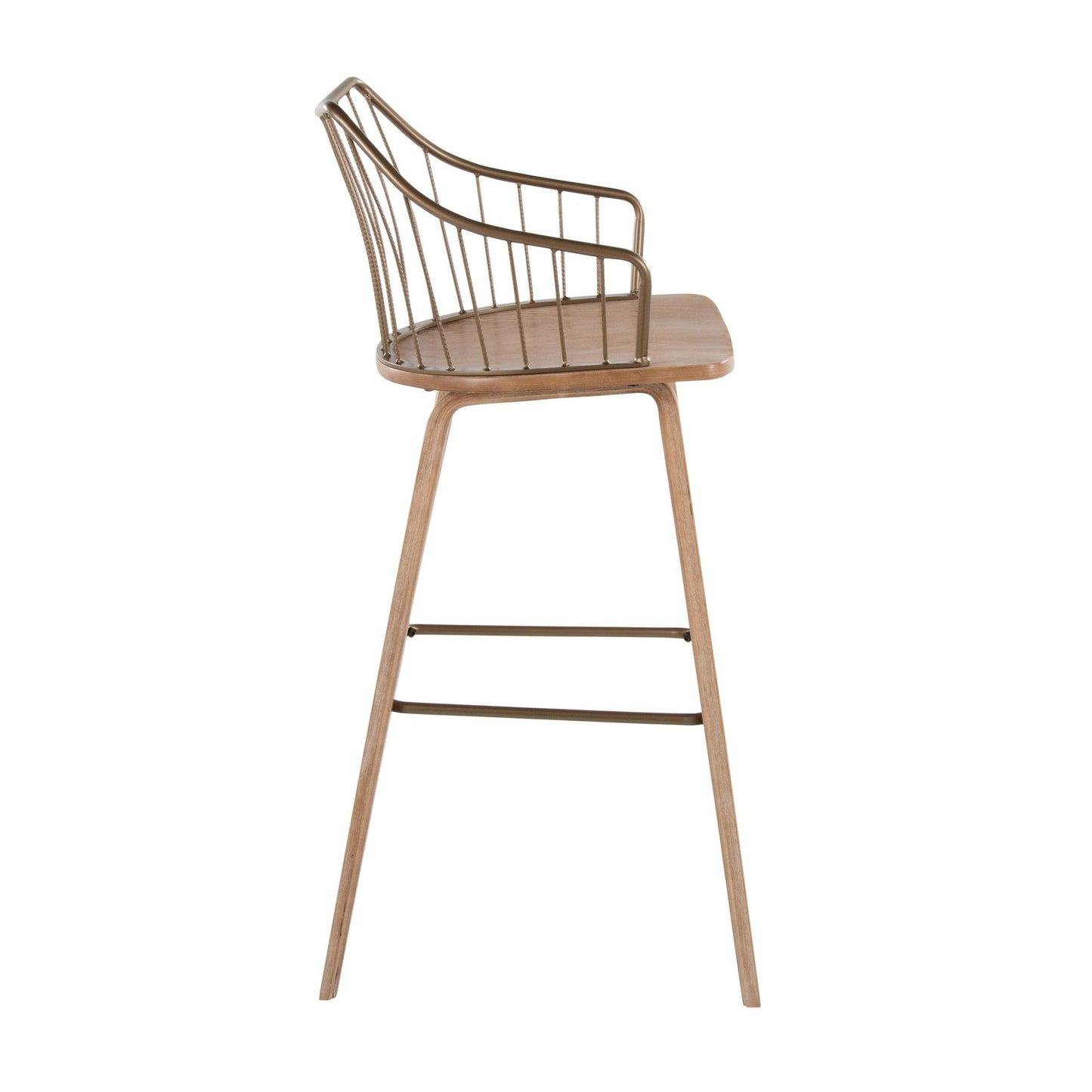 Majestic Office Furniture 30" Fixed-Height Barstool