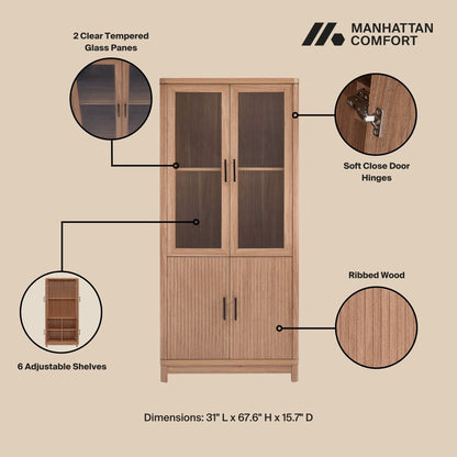 Manhattan Comfort Jodie Bookcase