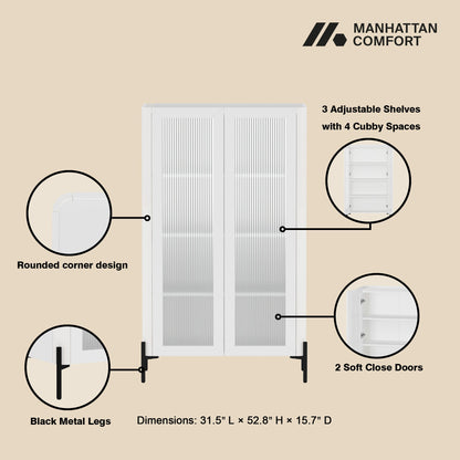Manhattan Comfort Abbey Décor Cabinet
