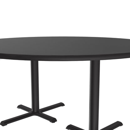 Majestic Office Furniture Deluxe High-Pressure Cafe and Breakroom Table with Cast Iron Base