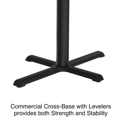 Majestic Office Furniture Deluxe High-Pressure Cafe and Breakroom Table with Cast Iron Base