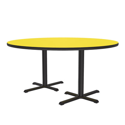 Majestic Office Furniture Deluxe High-Pressure Cafe and Breakroom Table with Cast Iron Base