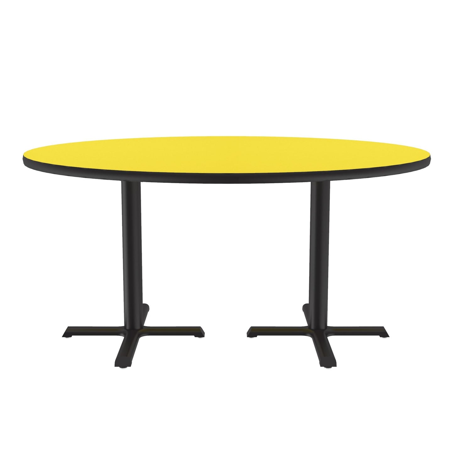 Majestic Office Furniture Deluxe High-Pressure Cafe and Breakroom Table with Cast Iron Base