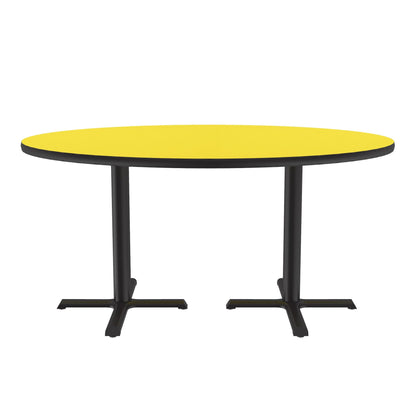 Majestic Office Furniture Deluxe High-Pressure Cafe and Breakroom Table with Cast Iron Base