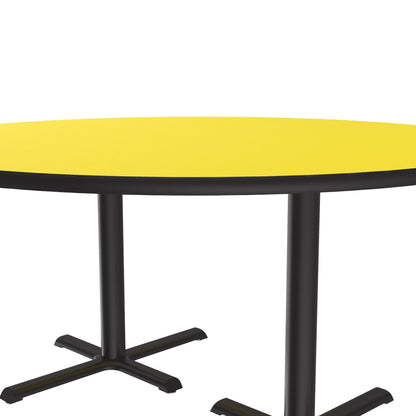 Majestic Office Furniture Deluxe High-Pressure Cafe and Breakroom Table with Cast Iron Base