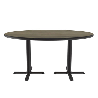 Majestic Office Furniture Deluxe High-Pressure Cafe and Breakroom Table with Cast Iron Base