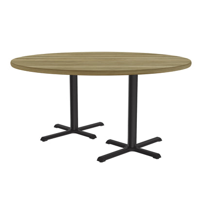 Majestic Office Furniture Bar Stool or Standing Height Deluxe High-Pressure Cafe and Breakroom Table with Cast Iron Base