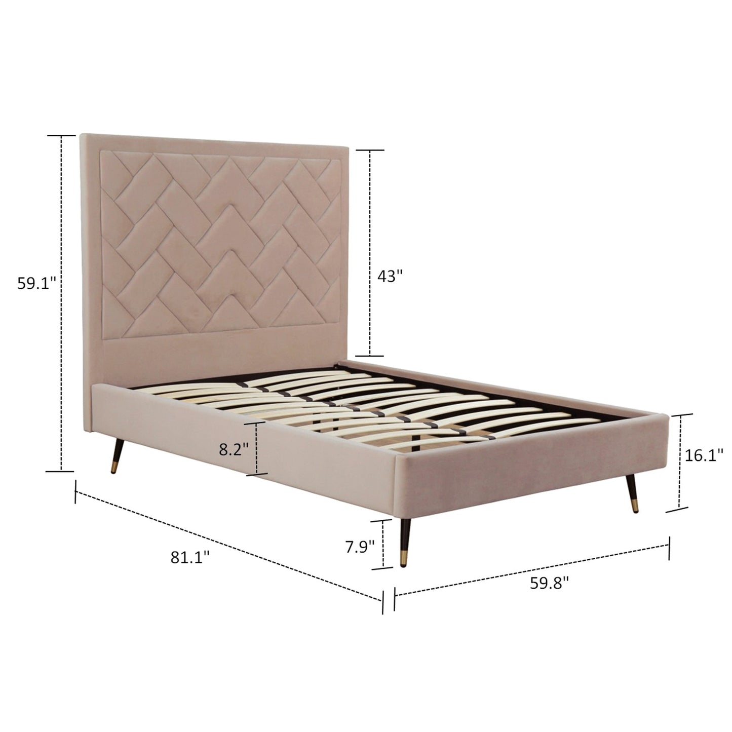 Manhattan Comfort Crosby Full- Size Bed