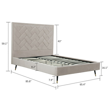 Manhattan Comfort Crosby Queen-Size Bed