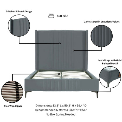 Manhattan Comfort Promenade Full- Size Bed