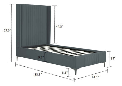 Manhattan Comfort Promenade Twin-Size Bed