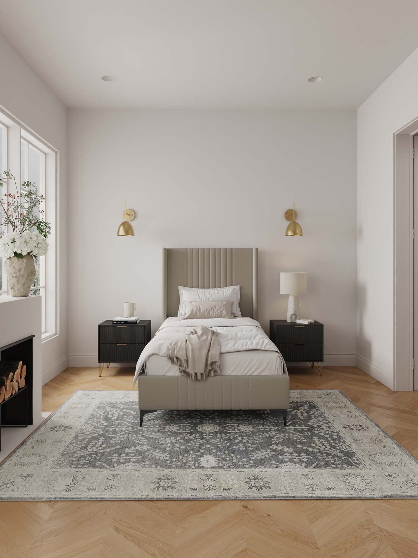 Manhattan Comfort Promenade Twin-Size Bed