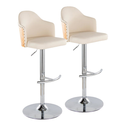 Majestic Office Furniture Adjustable Barstool - Set of 2
