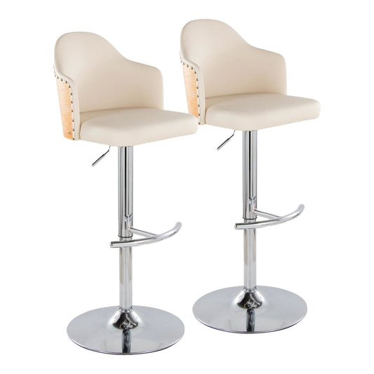 Majestic Office Furniture Adjustable Barstool - Set of 2