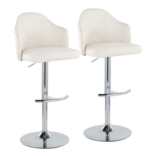 Majestic Office Furniture Adjustable Barstool - Set of 2