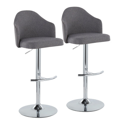 Majestic Office Furniture Adjustable Barstool - Set of 2