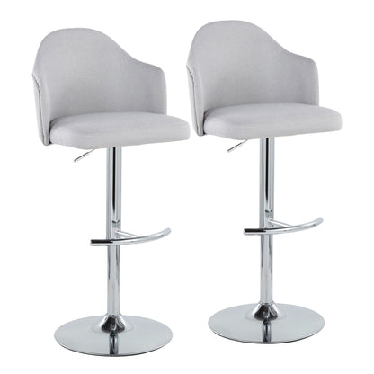Majestic Office Furniture Adjustable Barstool - Set of 2