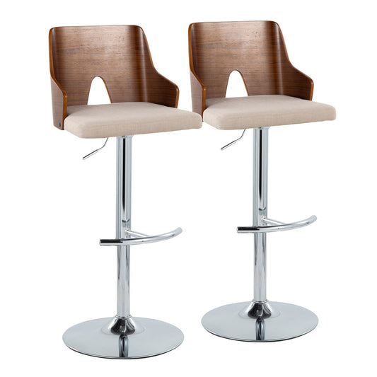 Majestic Office Furniture Adjustable Barstool - Set of 2