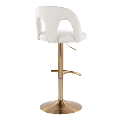 Majestic Office Furniture Upholstered Adjustable Barstool - Set of 2