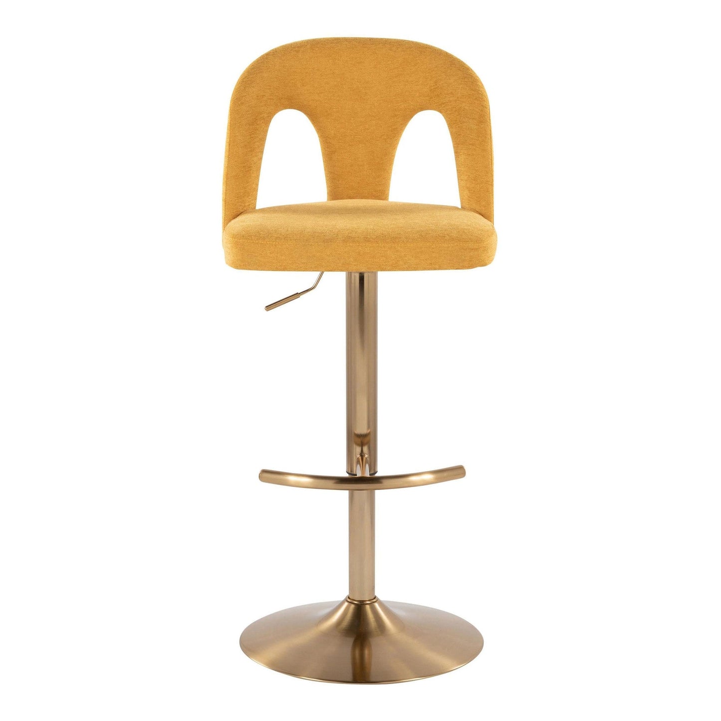 Majestic Office Furniture Upholstered Adjustable Barstool - Set of 2