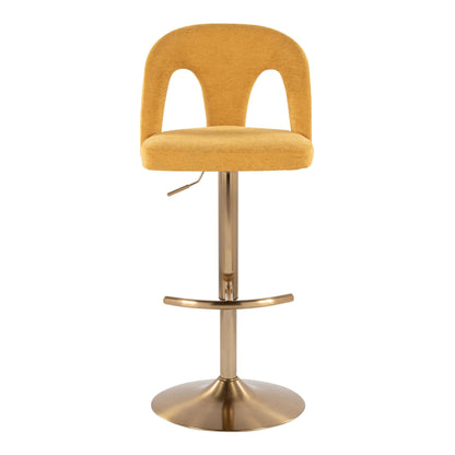 Majestic Office Furniture Upholstered Adjustable Barstool - Set of 2