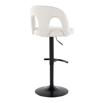 Majestic Office Furniture Upholstered Adjustable Barstool - Set of 2