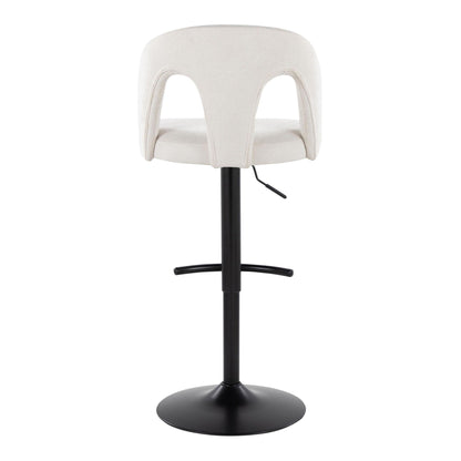 Majestic Office Furniture Upholstered Adjustable Barstool - Set of 2