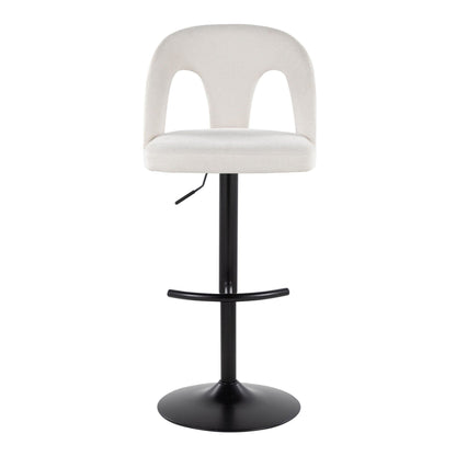Majestic Office Furniture Upholstered Adjustable Barstool - Set of 2