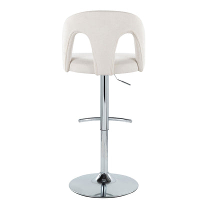 Majestic Office Furniture Upholstered Adjustable Barstool - Set of 2