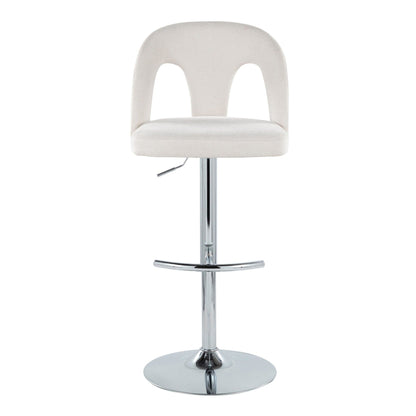 Majestic Office Furniture Upholstered Adjustable Barstool - Set of 2