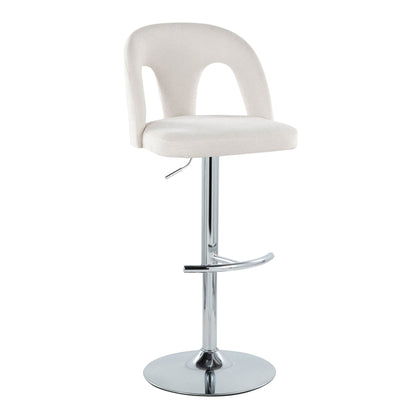 Majestic Office Furniture Upholstered Adjustable Barstool - Set of 2
