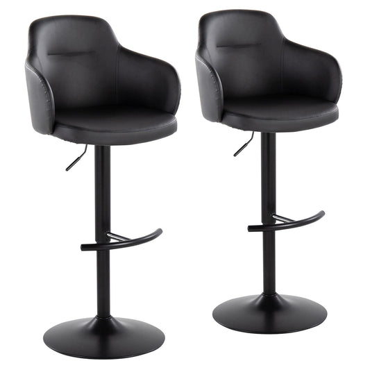 Majestic Office Furniture Adjustable Barstool - Set of 2