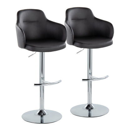Majestic Office Furniture Adjustable Barstool - Set of 2