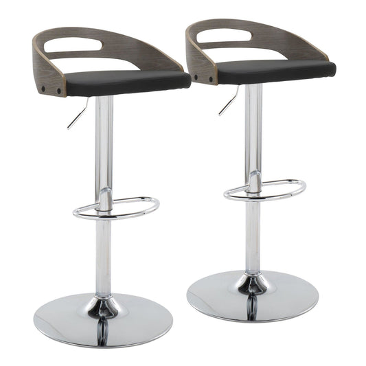 Majestic Office Furniture Adjustable Barstool - Set of 2
