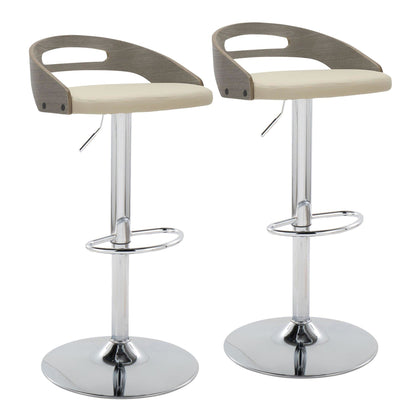 Majestic Office Furniture Adjustable Barstool - Set of 2