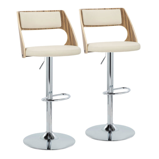 Majestic Office Furniture Adjustable Barstool - Set of 2