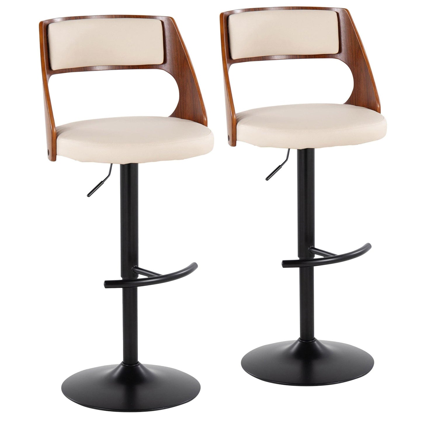 Majestic Office Furniture Adjustable Barstool - Set of 2