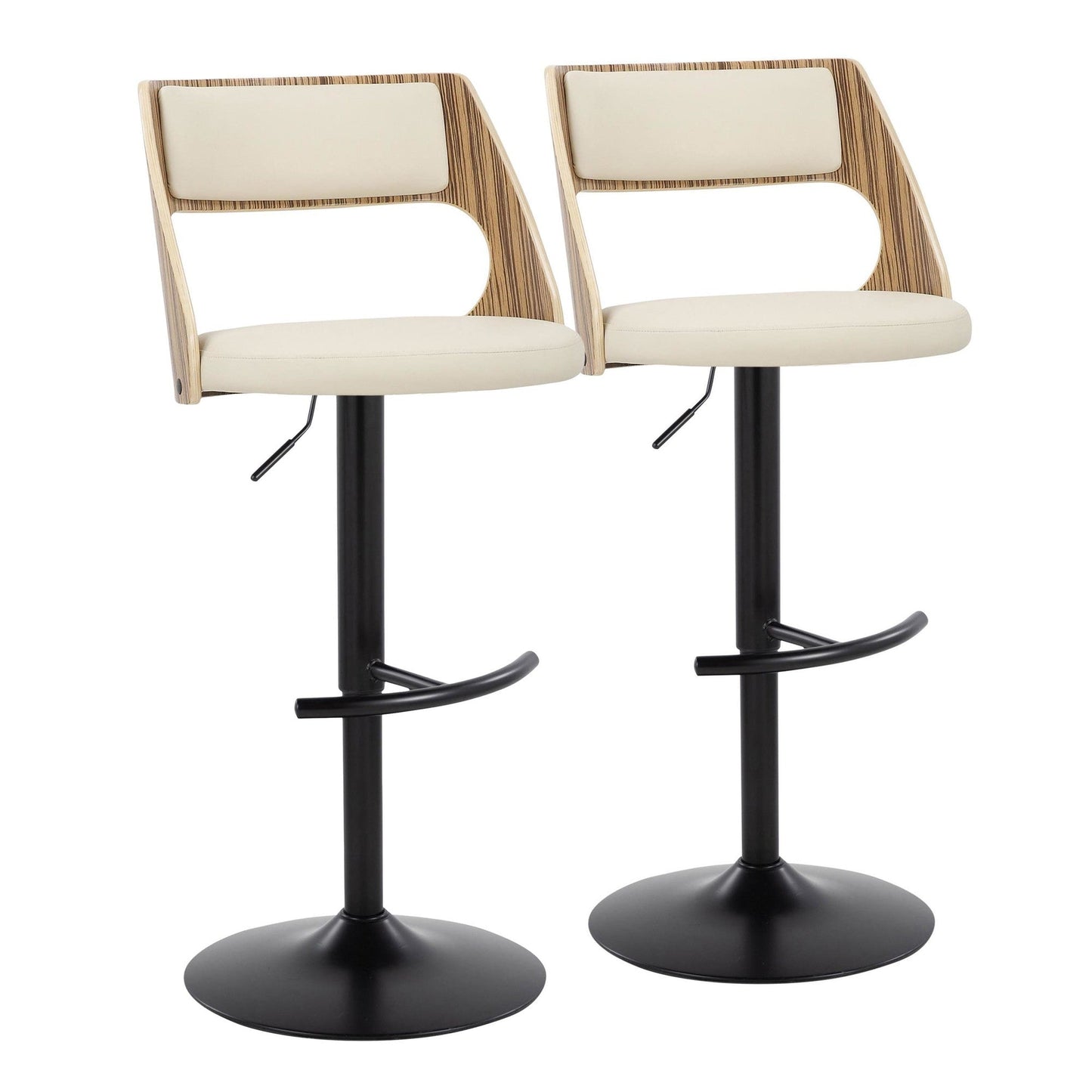 Majestic Office Furniture Adjustable Barstool - Set of 2