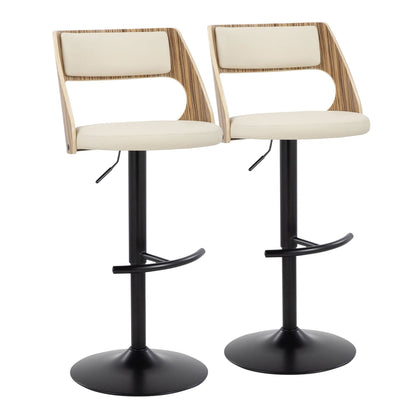 Majestic Office Furniture Adjustable Barstool - Set of 2
