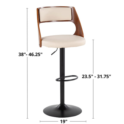 Majestic Office Furniture Adjustable Barstool - Set of 2